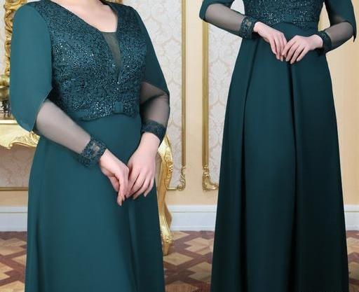 عکس لباس مجلسی گیپور و حریر