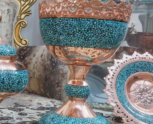 عکس ظرف میوه خوری مسی