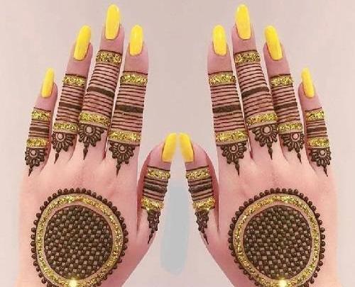 عکس دست عروس حنا