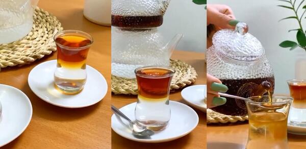 عکس چای دو رنگ