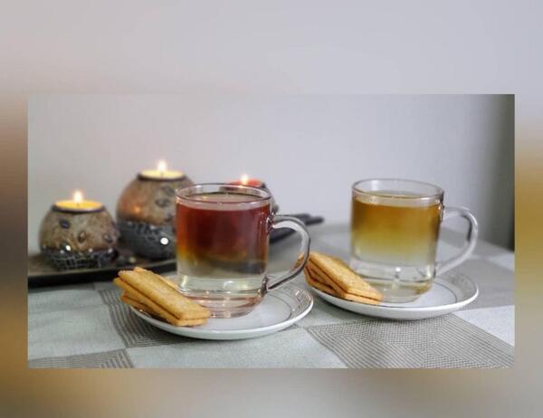 عکس چای دو رنگ