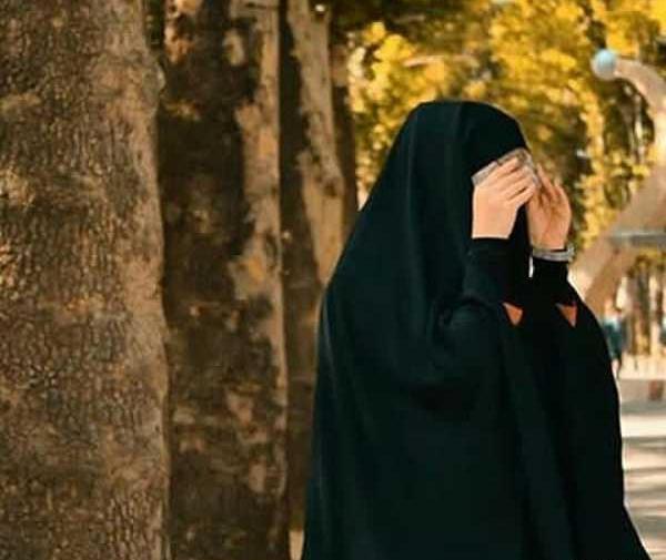 عکس نیمرخ دختر با حجاب