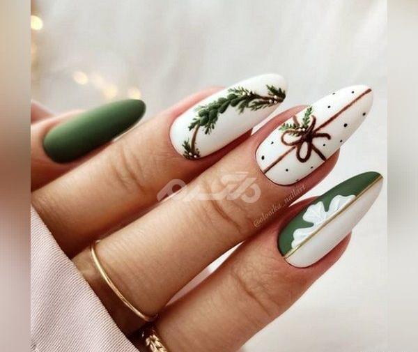 عکس طرح ناخن کریسمس