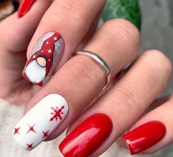 عکس طرح ناخن کریسمس