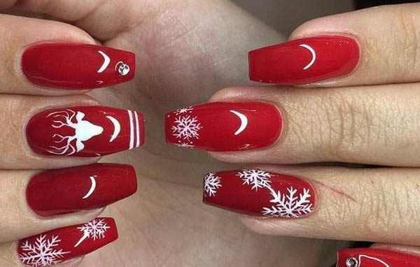 عکس طرح ناخن کریسمس