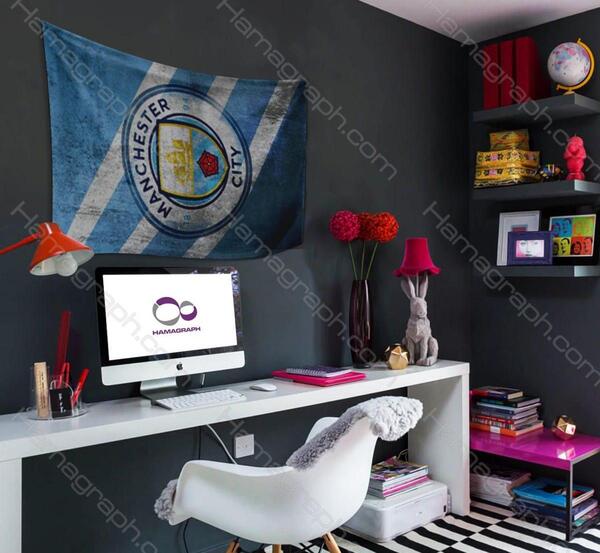 عکس پرچم منچستر سیتی