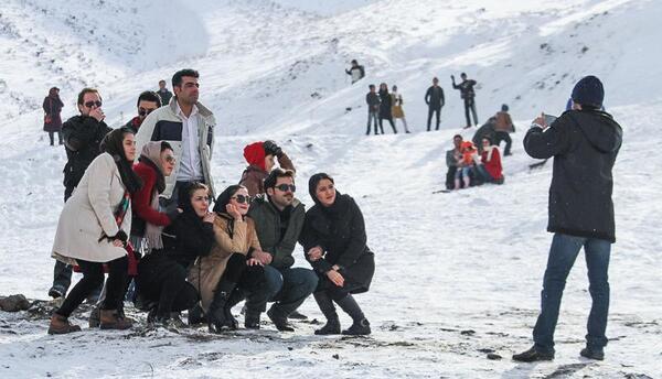 عکس زمستانی همدان
