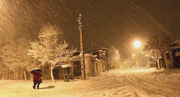 عکس زمستانی همدان