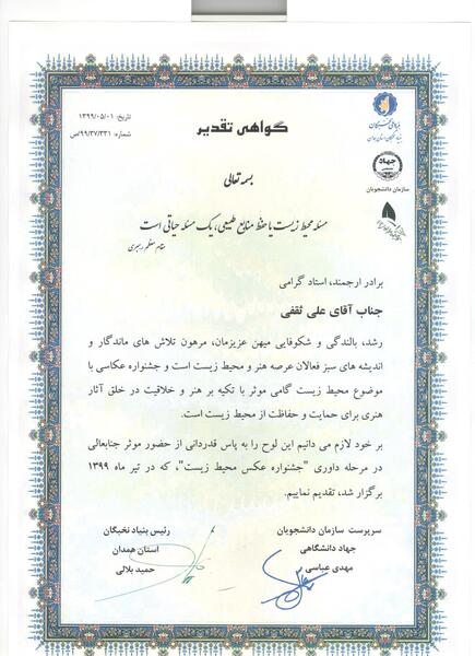 عکس زمستانی همدان