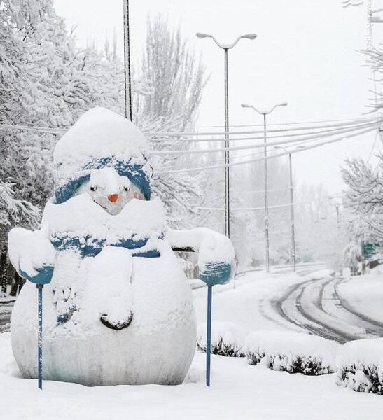عکس زمستانی همدان