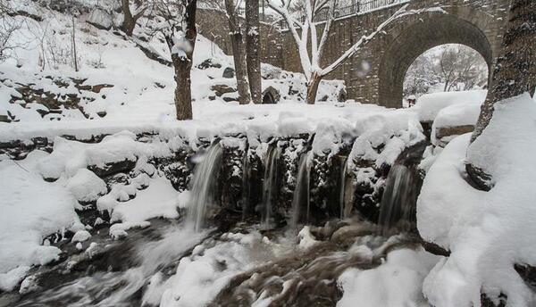 عکس زمستانی همدان