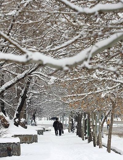 عکس زمستانی همدان