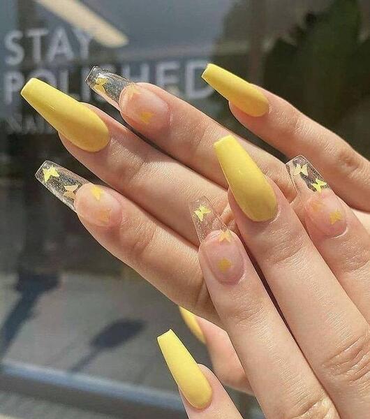 عکس طرح ناخن لیمویی