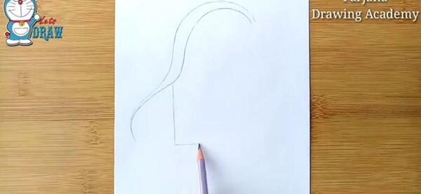 عکس نقاشی کیوت دخترانه ساده