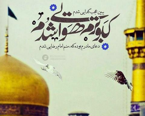 عکس نوشته یا رضا