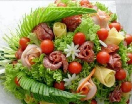 عکس های تزیین سالاد فصل