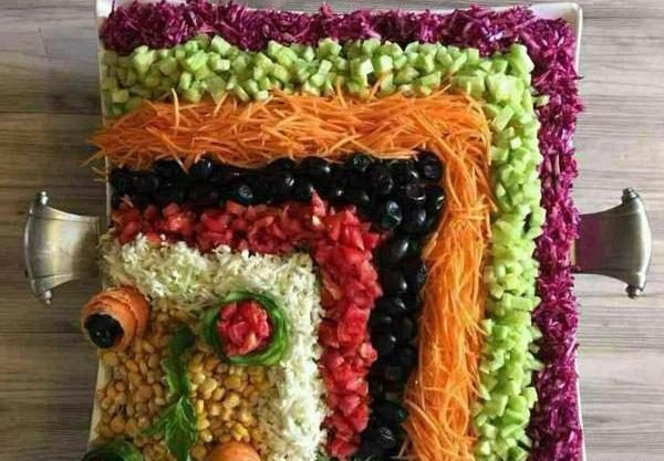 عکس های تزیین سالاد فصل
