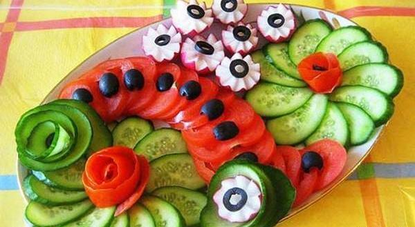 عکس های تزیین سالاد فصل