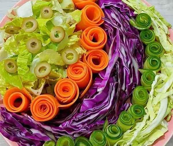 عکس های تزیین سالاد فصل