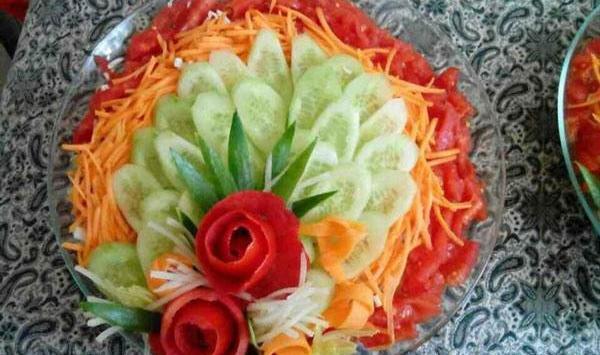 عکس های تزیین سالاد فصل