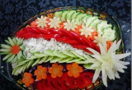 عکس های تزیین سالاد فصل