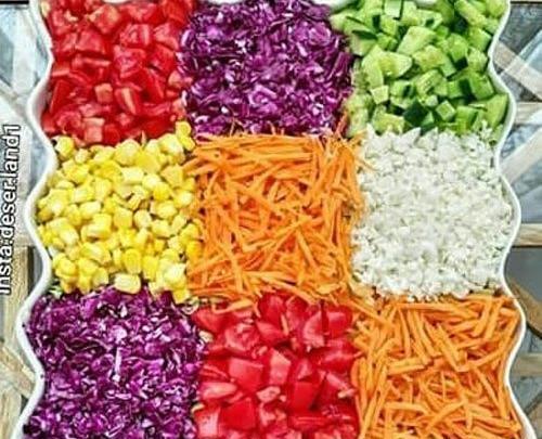 عکس های تزیین سالاد فصل