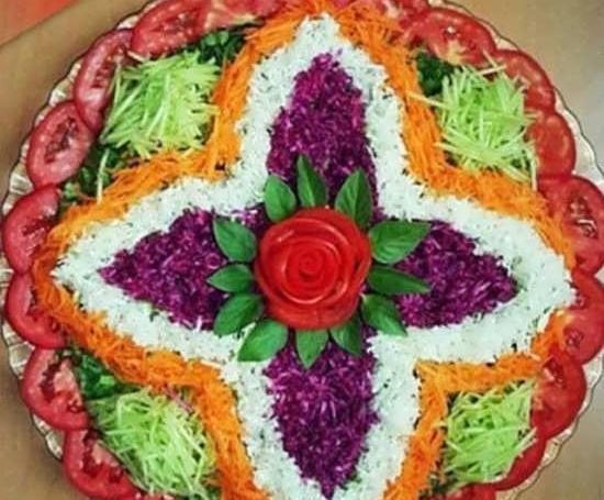 عکس های تزیین سالاد فصل
