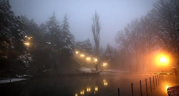 عکس زمستان شب