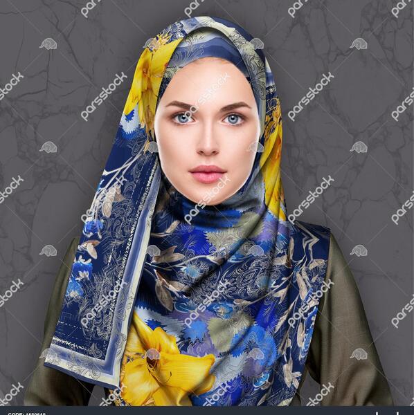عکس روسری ابی کاربنی