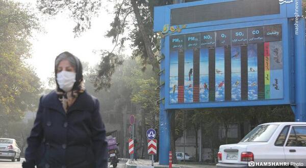 عکس باران پاییزی تهران