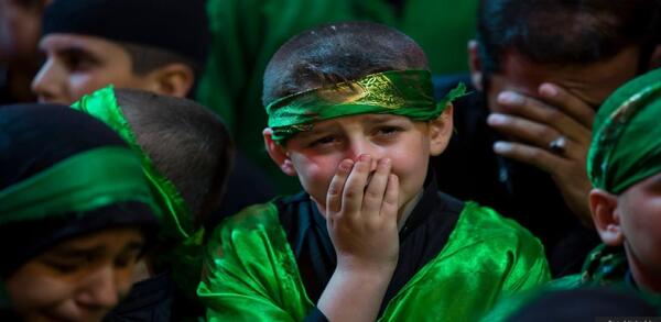 عکس نوشته ثواب گریه بر امام حسین