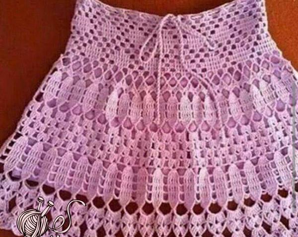 عکس مدل سارافون قلاب بافی زنانه