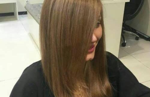 عکس رنگ مو دودی زیتونی