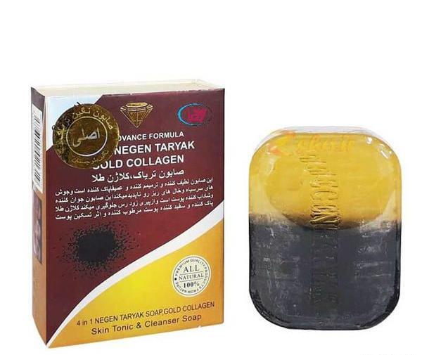 عکس صابون تریاک کلاژن طلا