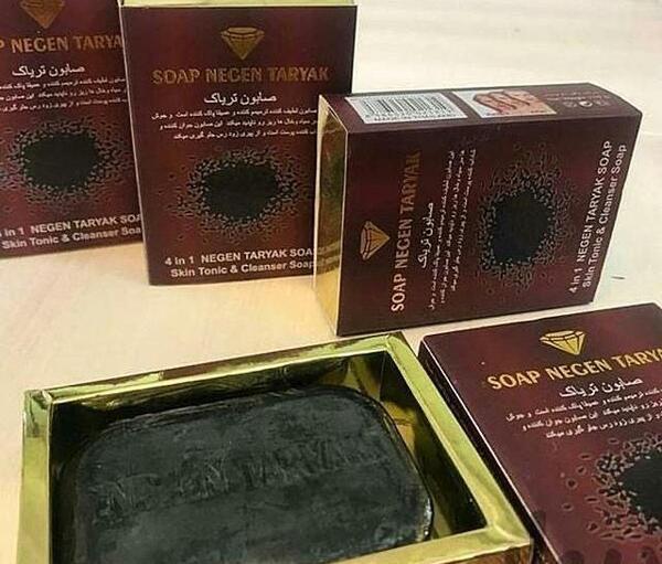 عکس صابون تریاک کلاژن طلا
