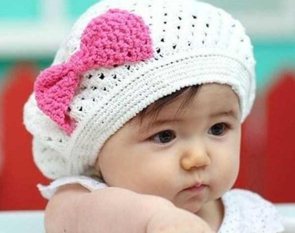 عکس کلاه زمستانی نوزاد دختر