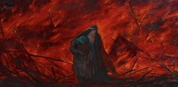 عکس امام حسین از پشت سر