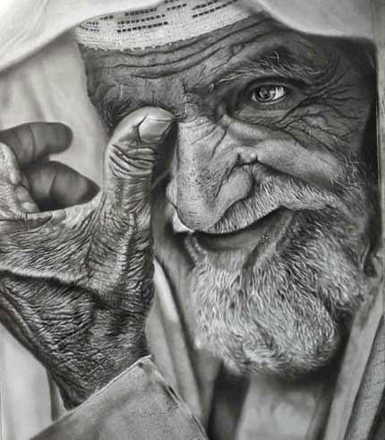 عکس سیاه قلم کعبه