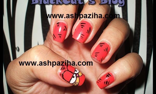 عکس طرح ناخن گربه