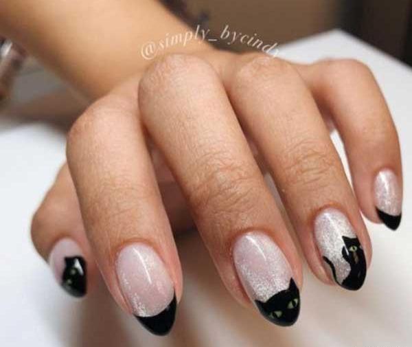 عکس طرح ناخن گربه