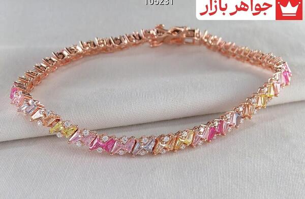 عکس دستبند صورتی