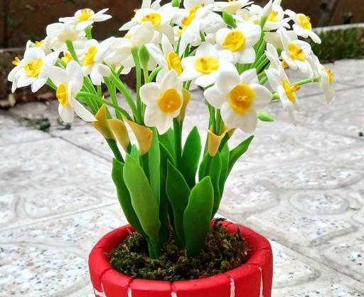 عکس گل نرگس مصنوعی