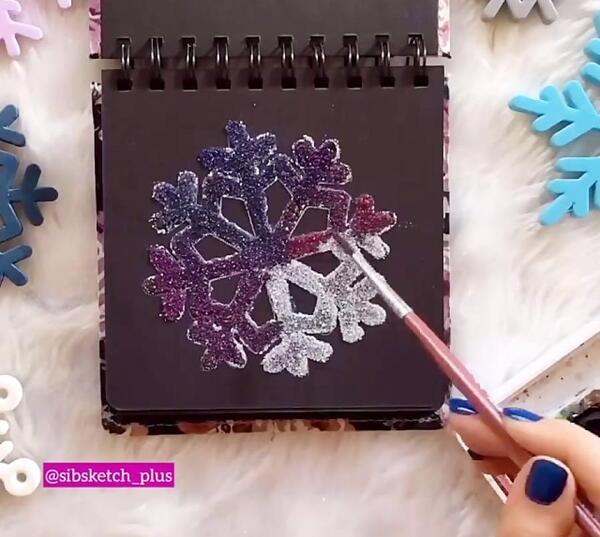 عکس نقاشی گل چشم دار