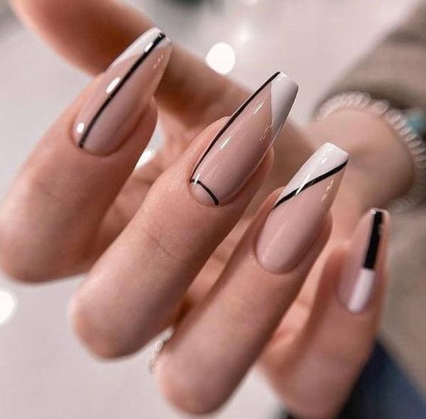 عکس مدل ناخن جدید گلدونی