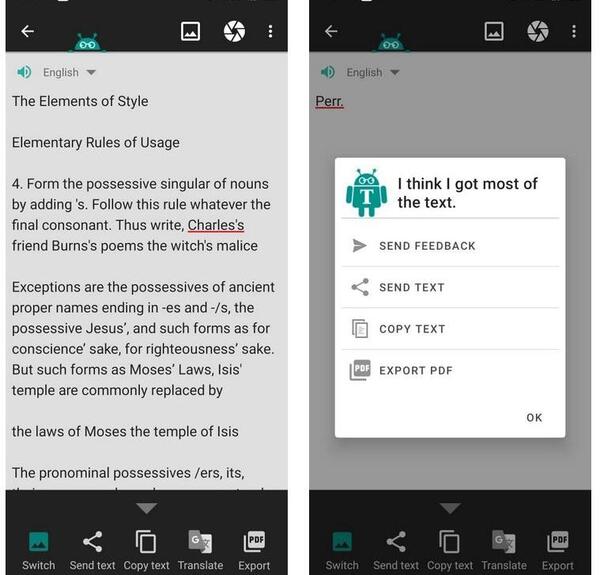 برنامه ی تبدیل عکس به متن برای ایفون