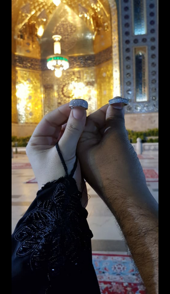 عکس حلقه در حرم امام رضا