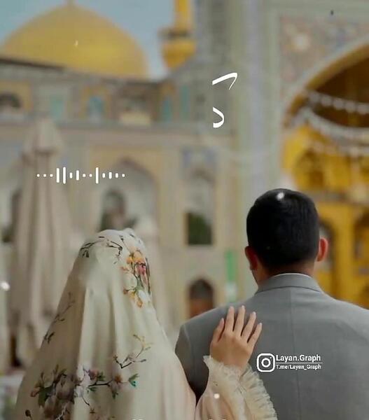 عکس حلقه در حرم امام رضا