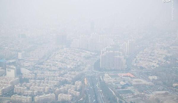 عکس آلودگی هوای تهران