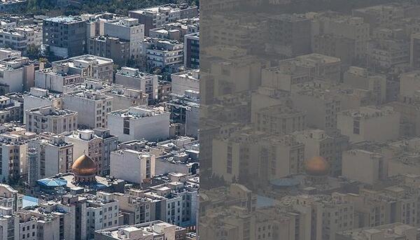 عکس آلودگی هوای تهران