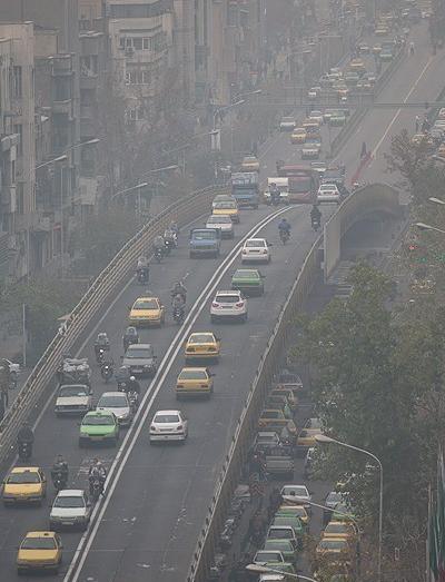 عکس آلودگی هوای تهران